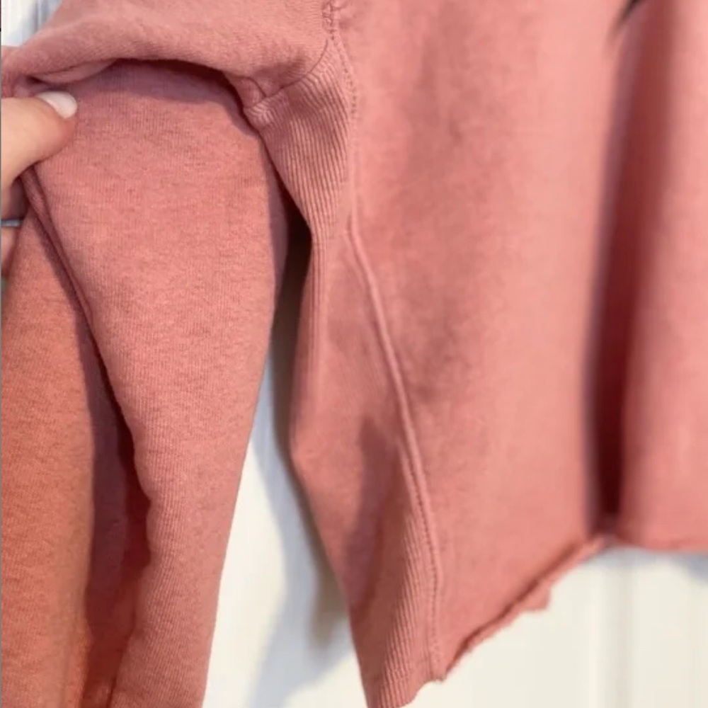 ANTHROPOLOGIE SUNDRY MERCI CREWNECK CROPPED RAGLAN SWEATSHIRT EUC (2/M) - Picture 7 of 7